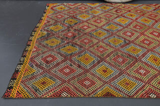 Handmade Vintage Area Rug - Thumbnail