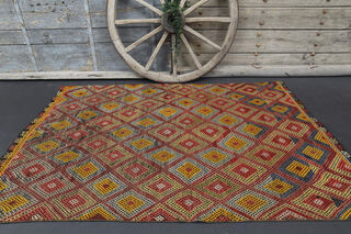 Handmade Vintage Area Rug - Thumbnail