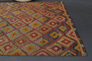 Handmade Vintage Area Rug - Thumbnail