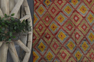 Handmade Vintage Area Rug - Thumbnail