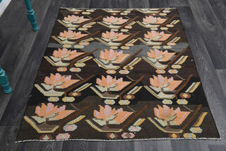 Handmade Vintage Area Rug - Thumbnail