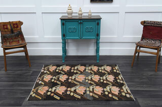 Handmade Vintage Area Rug - Thumbnail