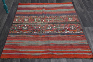 Handmade Vintage Area Rug - Thumbnail