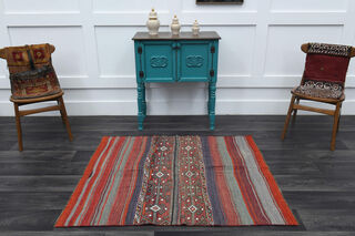 Handmade Vintage Area Rug - Thumbnail