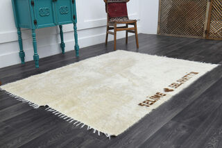 Lovers - Shaggy Handmade Vintage Area Rug - Thumbnail