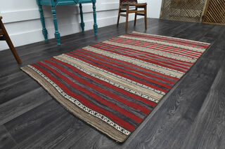 Handmade Vintage Area Rug - Thumbnail