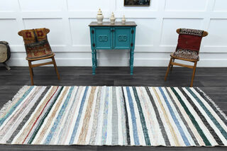 Handmade Vintage Runner Rug - Thumbnail