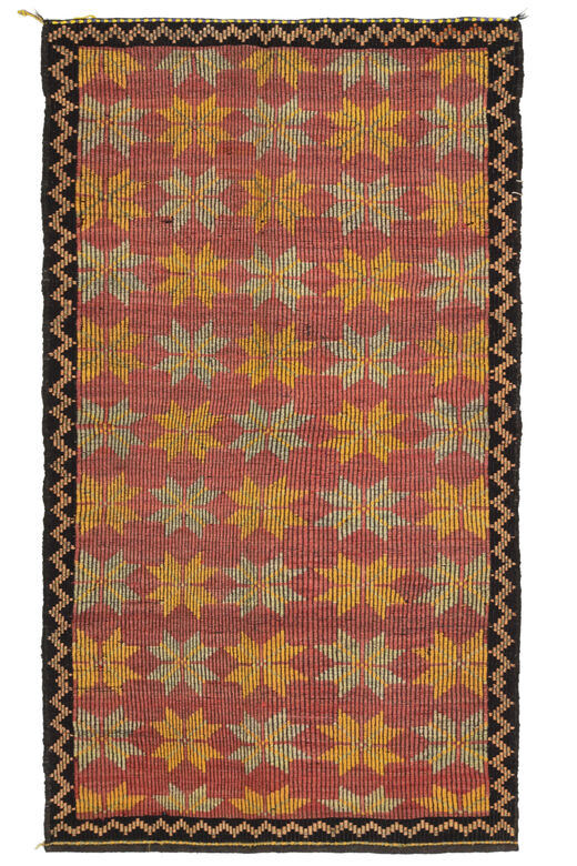 Vintage Ikat Design Area Rug