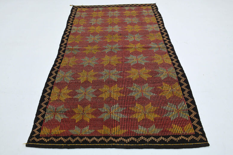 Vintage Ikat Design Area Rug