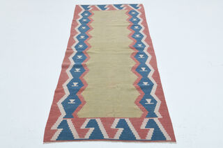 Pastel Flatweave Runner Rug - Thumbnail