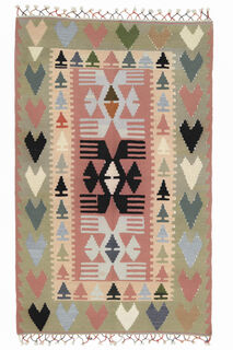 Handmade Vintage Area Rug - Thumbnail