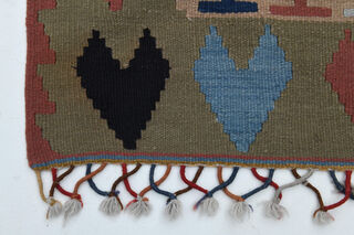 Handmade Vintage Area Rug - Thumbnail