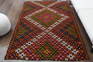 Handmade Vintage Area Rug - Thumbnail