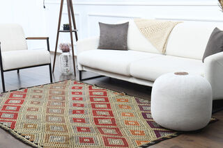 Handmade Vintage Area Rug - Thumbnail