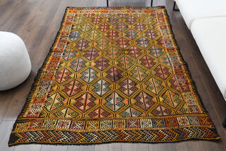 Handmade Vintage Area Rug - Thumbnail