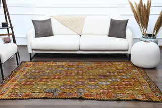 Handmade Vintage Area Rug - Thumbnail