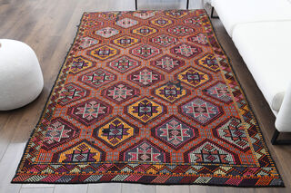 Handmade Vintage Area Rug - Thumbnail