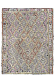 Handmade Vintage Area Rug - Thumbnail