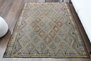 Handmade Vintage Area Rug - Thumbnail