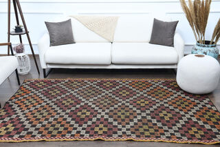 Handmade Vintage Area Rug - Thumbnail