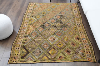 Handmade Vintage Area Rug - Thumbnail