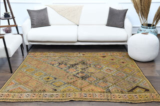 Handmade Vintage Area Rug - Thumbnail