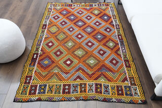 Handmade Vintage Area Rug - Thumbnail