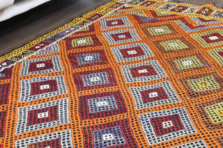 Handmade Vintage Area Rug - Thumbnail