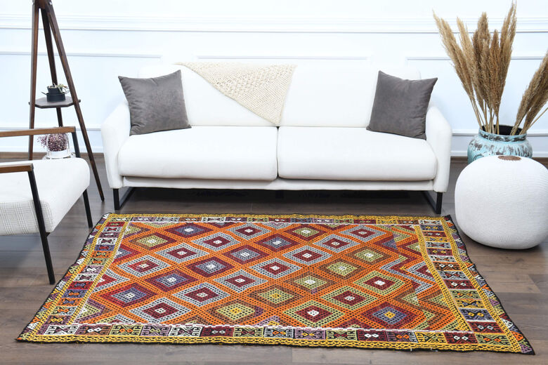 Handmade Vintage Area Rug