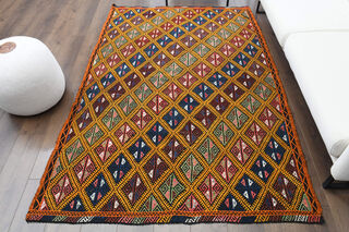 Handmade Vintage Area Rug - Thumbnail