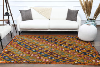 Handmade Vintage Area Rug - Thumbnail