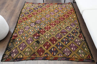 Handmade Vintage Area Rug - Thumbnail