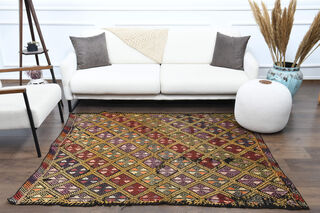 Handmade Vintage Area Rug - Thumbnail