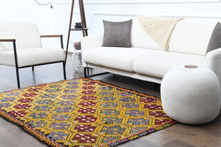 Handmade Vintage Area Rug - Thumbnail