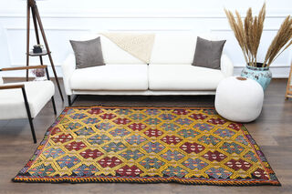 Handmade Vintage Area Rug - Thumbnail