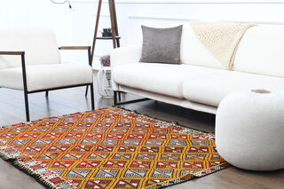 Handmade Vintage Area Rug - Thumbnail