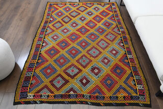 Handmade Vintage Area Rug - Thumbnail