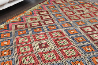 Handmade Vintage Area Rug - Thumbnail