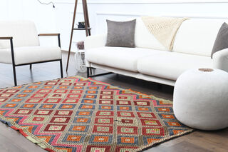 Handmade Vintage Area Rug - Thumbnail