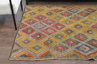 Handmade Vintage Area Rug - Thumbnail