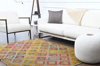 Handmade Vintage Area Rug - Thumbnail