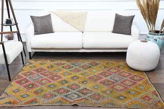 Handmade Vintage Area Rug - Thumbnail