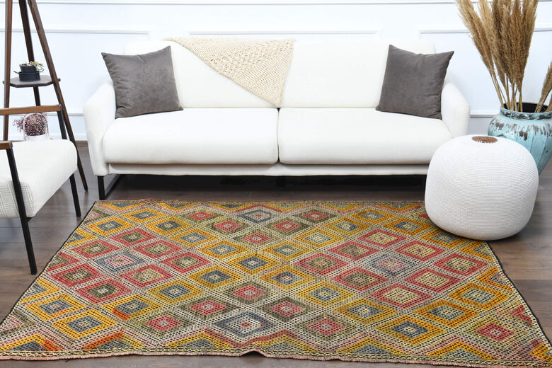 Handmade Vintage Area Rug