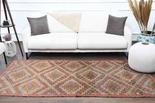 Handmade Vintage Area Rug - Thumbnail