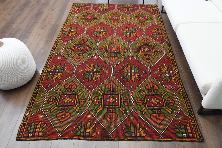 Handmade Vintage Area Rug