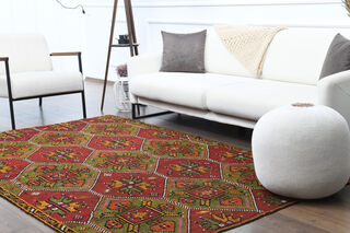 Handmade Vintage Area Rug - Thumbnail