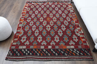 Handmade Vintage Area Rug - Thumbnail