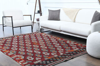 Handmade Vintage Area Rug - Thumbnail