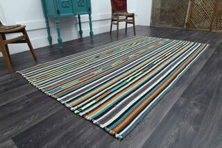 Vintage Striped Area Rug - Thumbnail