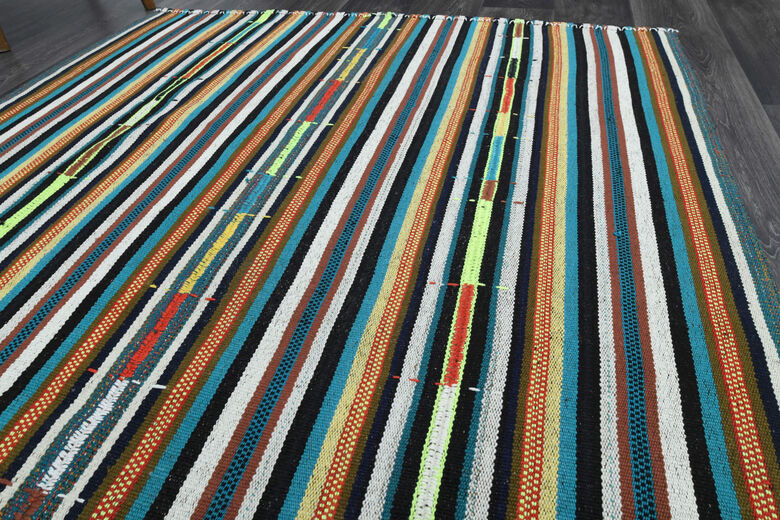 Vintage Striped Area Rug